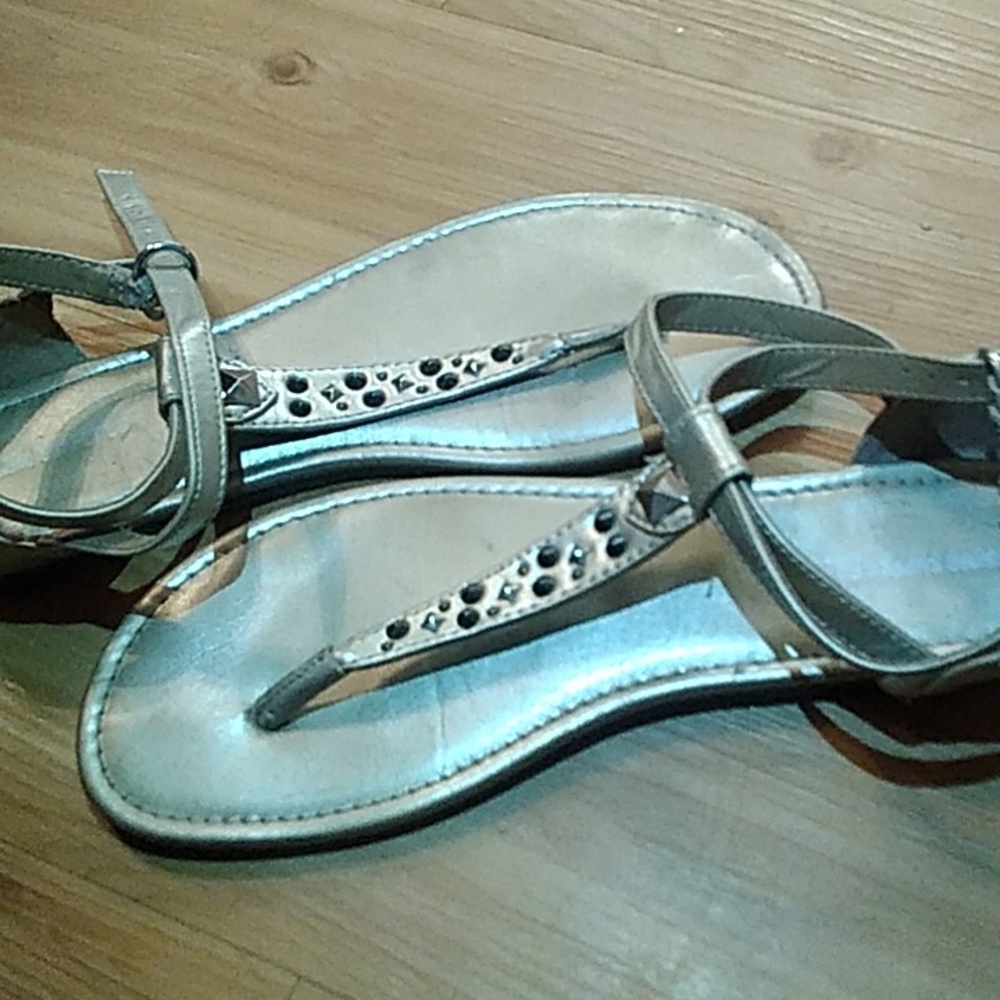 Gold embellished women's sandals